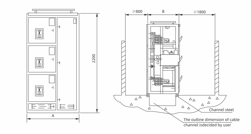 GCS Low-Voltage Withdrawable Switchgear Model